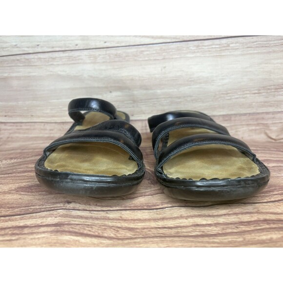 NAOT Sandals Black  Leather Sandal Israel Made Womens Size 42 US 11-11.5 - Picture 5 of 7